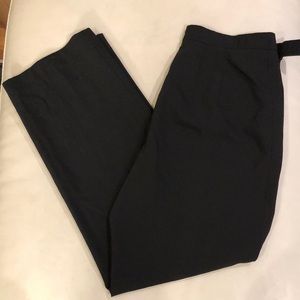 Talbots black side zip wide leg pants